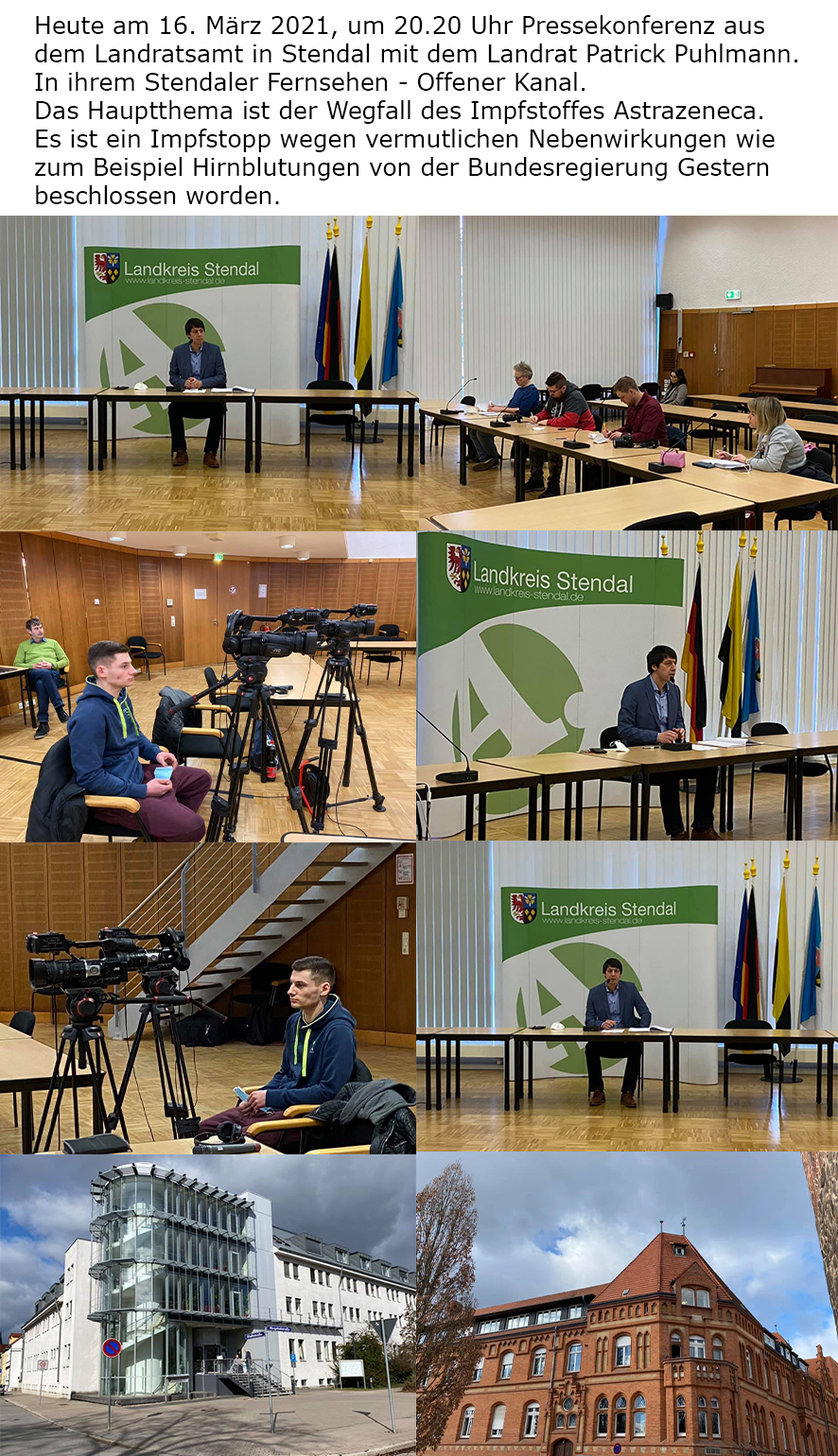 Pressekonferenz des Landratsamtes Stendal 16.03.2021